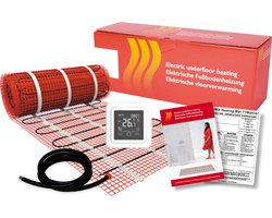 Rosani by MAGNUM Mat elektrische vloerverwarming Set - 450 Watt - 3 m2 - met Wifi thermostaat wit