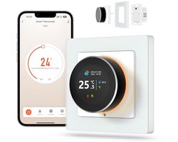 Slimme Thermostaat voor Watervloerverwarming met Wifi en Draaiknop - Compatibel met Alexa en Google Home