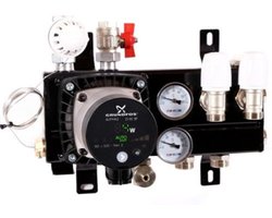 TOP FLOW 2 groeps ALPHA 1 slim verdeler vloerverwarming