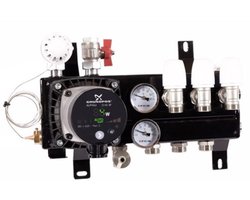 TOP FLOW 4 groeps ALPHA 1 slim verdeler vloerverwarming