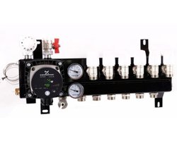 TOP-FLOW 6 groeps ALPHA 1 slim verdeler vloerverwarming