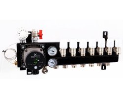 TOP-FLOW 7 groeps ALPHA 1 slim verdeler vloerverwarming