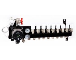 TOP-FLOW 9 groeps ALPHA 1 slim verdeler vloerverwarming