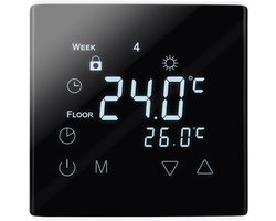 Touchscreen Thermostaat met Weekprogramma voor Elektrische en Watergeleide Vloerverwarming Inbouw