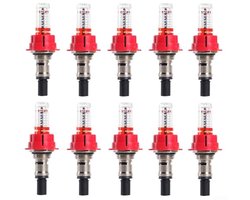 Vloerverwarming Spruitstuk Flow Meter 10 Stuks - Visuele Flow Regulator voor Optimale Warmteverdeling