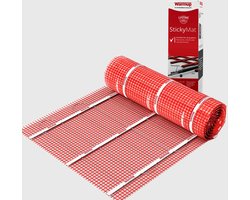 Warmup Stickymat 5m2 vloerverwarmingsmat met Levenslange Garantie| Elektrische vloerverwarming | 200Watt m2