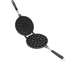 1 stuk wafelijzer - 38×18cm - Speciale bloemvormige mal - Wafelplaat - Bakgereedschap - Wafelijzer met antiaanbaklaag - Gemakkelijk te gebruiken - Dubbelzijdige machine - Geschikt voor keuken, bakken - Zwart