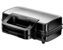3-in-1 Tosti-ijzer, Wafelijzer en Contactgrill met Verwisselbare Platen - 1000W