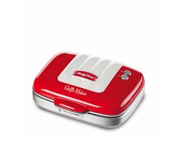 Ariete 1973/00 - 50's Style Wafelijzer - 700W - Anti-aanbakplaat - Rood