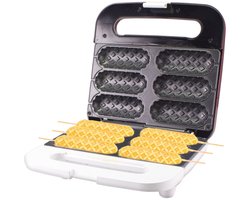 Beper Wafelijzer - Wafelmaker - Wafelmachine - Wafel IJzer - Rood