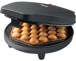 Bestron Wafelijzer - ABWM300BL - 700W - Bubbel wafels - Anti aanbaklaag - Zwart