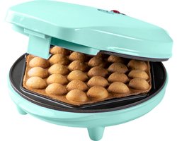 Bestron Wafelijzer - ABWM300M - 700W - Bubbel wafels - Anti aanbaklaag - Mint