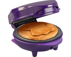 Bestron Wafelijzer - AMW500GH - 550W - Mini wafel - Geest vorm - Paars