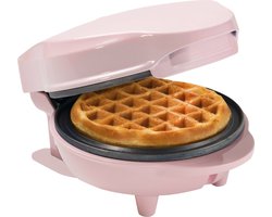 Bestron Wafelijzer - AMW500P - 550W - Mini wafel - Anti aanbaklaag - Roze