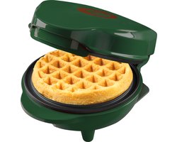 Bestron Wafelijzer - AMW500XMG - 550W - Mini wafel - Anti aanbaklaag - Mat Groen