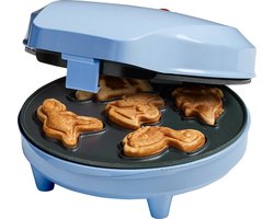 Bestron Wafelijzer - AWMD5B - 700W - Mini cakes - Dino vorm - Blauw