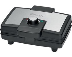 Clatronic WA 3606  Wafelijzer -Roestvrijstaal/Zwart
