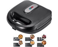 Contactgrill met uitneembare platen - Tosti ijzer - Panini Grill - Grill - Contactgrill - Uitneembare platen - Makkelijk schoon te maken - Grill appartaat - Verschillende progamma's