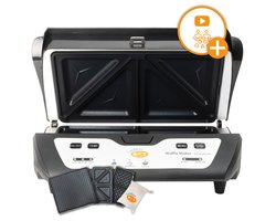 CuisiNoon - Multifunctionele Tosti Apparaat, Wafelijzer & Grill Apparaat - 1000W