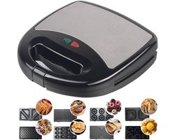 DailySupplies® Wafelijzer met Verwisselbare Platen - Tosti Apparaat - Contact Grill
