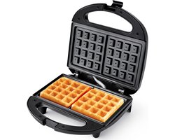 Dubbel Wafelijzer voor Belgische Wafels - 750W met Automatische Temperatuurregeling