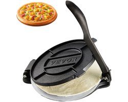 ElevateCommerce – Gietijzeren Tortillapers 25 cm (10 inch) – Handmatige Tortillamaker & Deegpers – Heavy Duty Cast Iron – Voor Tortilla’s, Wraps & Flatbread