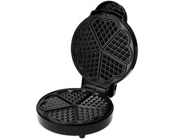 Elysora - Waffle Maker - Wafelijzer Met Antiaanbaklaag - En Indicatielampje - Zwart - 1000 W
