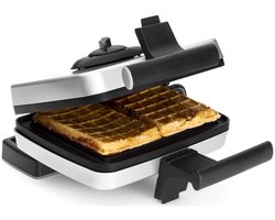 FriFri WA102 Wafelijzer Set - 1200 Watt - Belgische wafels + Croque/tosti vorm + Cool Touch-behuizing