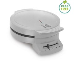 FRITEL Wafelijzer - A204 - Wafelmaker PFAS vrij - Wafelmachine voor Hartjeswafels - Hartjeswafelijzer - 5 Hartjeswafels - Wafelbakijzer met Vaste Bakplaten - Zilver - 1200W