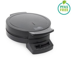 FRITEL Wafelijzer HW 1225 - Wafelmaker Hartjeswafels / Hartjeswafelijzer - 5 Hartjeswafels - 1200W - Vaste Bakplaten - Zwart - PFAS vrij