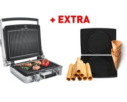 FRITEL Wafelijzer - WaffleTastic® CW 3628 + kiepertjesplaten - PFAS vrij - Grill - Combi Deal