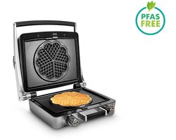 FRITEL Wafelijzer - WaffleTastic® CW 3668 - Wafelmaker PFAS vrij - Wafelmachine voor Hartjeswafel - Hartjeswafelijzer - 5 Hartjeswafel - Wafelbakijzer met verwisselbare platen - 1600W - Incl. 60' Timer