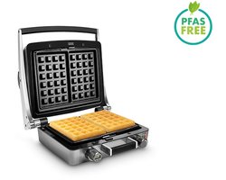 FRITEL WaffleTastic® CW 3658 - Wafelijzer 4x6 Brussels/Luikse wafels - 41x26cm - 1600W - Losse platen - PFAS vrij + 60' Timer