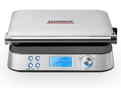 Gastroback Advanced Control 2 wafel(s) 1600 W Zwart, Zilver