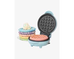 George Wilkinson Mini Wafelijzer - Compacte Wafelmaker Met Anti Baklaag - Blauw