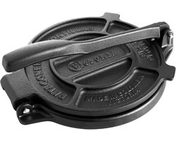 Gietijzeren Tortillapress 16,5 cm - Voor Tortilla's, Arepas, Tacos, Quesadillas, Empanadas, Patacones, Roti Maker - Professioneel