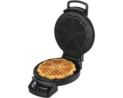 Heinner Wafelijzer – Instelbare Temperatuur – 1200W – Indicatie Lampje – Anti-aanbaklaag – 19 x 16,2 cm – Zwart