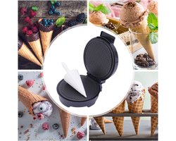 Ijskegel Machine Antiaanbaklaag Ice Cream Cone Maker Egg Roll Wafel Cone Maker Pan Bakgereedschap Bakker Loempia