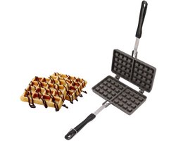 KARZO - Wafelijzer Van Aluminiumlegering Pannenkoekbakpan Ijzer Perfect Hulpmiddel Voor Heerlijke Zelfgemaakte Wafels En Pannenkoeken