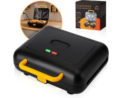 MiMaHome Wafelijzer met Verwisselbare Platen Pro - Tosti Apparaat - Contact Gril - 750W - Elektrisch Tosti Apparaat - Tosti Ijzer - Sandwich Maker