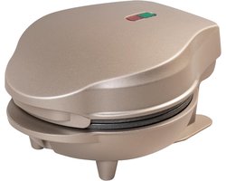 Mini Wafelijzer - 550W - Beige - Compact & Lichtgewicht - Handige Porties - Antiaanbaklaag - Snelle Opwarming - Stijlvol Ontwerp - Duurzaam & Praktisch - Voor Perfecte Wafels - Eenvoudig in Gebruik