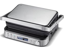 Multifunctioneel Wafelijzer – Met Verwisselbare Platen – Contact Grill – Tosti Apparaat – 4 in 1 Design – Tosti Ijzer – 2000W – Zilver