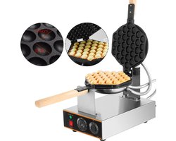 Multis - Wafelijzer - Wafelmaker - Poffertjespan - Poffertjesmaker - Roestvrijstaal - 1400W