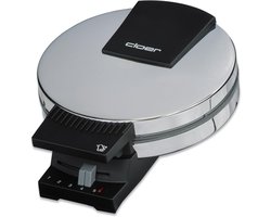 Oublie- en Kniepertjes ijzer voor flinterdunne hoorns, 800 W, 15 cm Ø, traploos instelbare bruiningsgraad