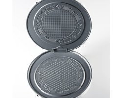 Oublie/Kneepers ijzer 800 W voor knapperige hoorns, instelbare bruining, 15 cm Ø