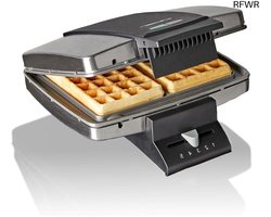 RFWR® Traditionele Belgische Wafelijzer voor Perfecte Wafels - 930 W, Roestvrij Staal