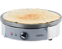 ronde crêpemaker 2200w 35cm roestvrij staal - casselin - ccr35e
