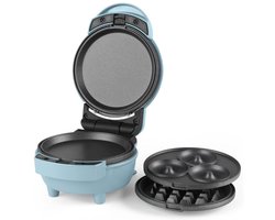 RVV® Wafelijzer met verwisselbare platen - Wafelijzer - Blauw - 13cm x 17cm x 9cm