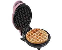 S&E Compacte Mini Wafelmaker – Voor Snel & Zoet Genot - Roze