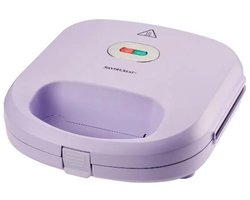SILVERCREST® KITCHEN TOOLS Wafelijzer - Wafelmaker - Vermogen: 750 W - Belgische wafels, motiefwafels of donuts - Platen met hoogwaardige antiaanbaklaag - Baklampje met indicatielampje - Lila